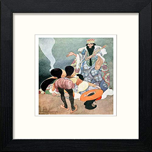 lumartos Vintage Poster The Happy Prince (12) – Black Wood Frame Wall Art – Framed Wall Art Print by Lumartos Premium Home Décor