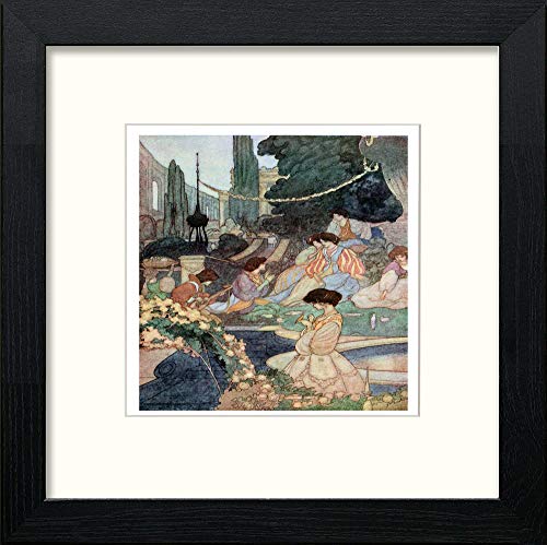 lumartos Vintage Poster The Happy Prince (2) – Black Wood Frame Wall Art – Framed Wall Art Print by Lumartos Premium Home Décor