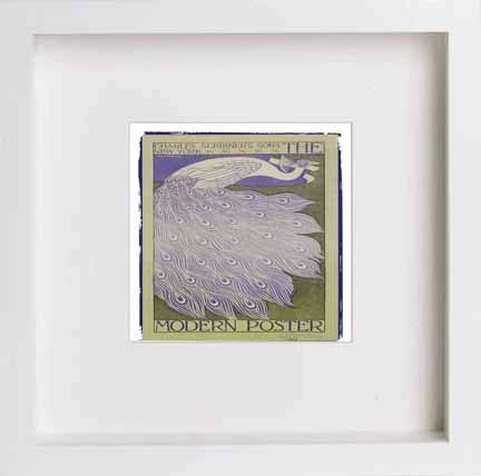 lumartos Vintage Poster The Modern – White Frame Wall Art – Framed Wall Art Print by Lumartos Premium Home Décor