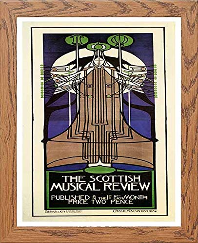 lumartos Vintage Poster The Scottish Musical Review – Framed Wall Art Print by Lumartos Premium Home Décor