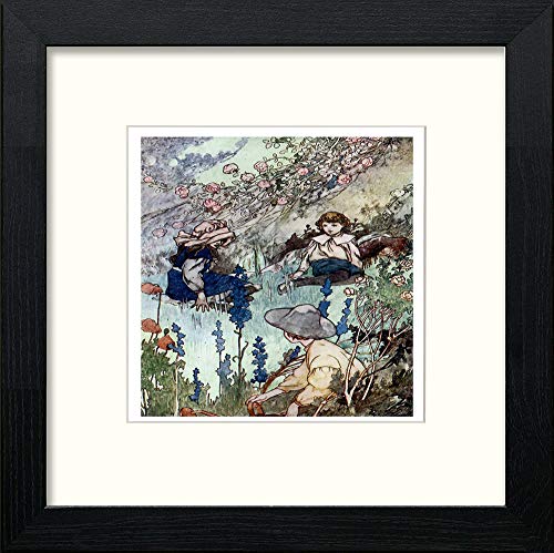 lumartos Vintage Poster The Secret Garden (7) – Black Wood Frame Wall Art – Framed Wall Art Print by Lumartos Premium Home Décor