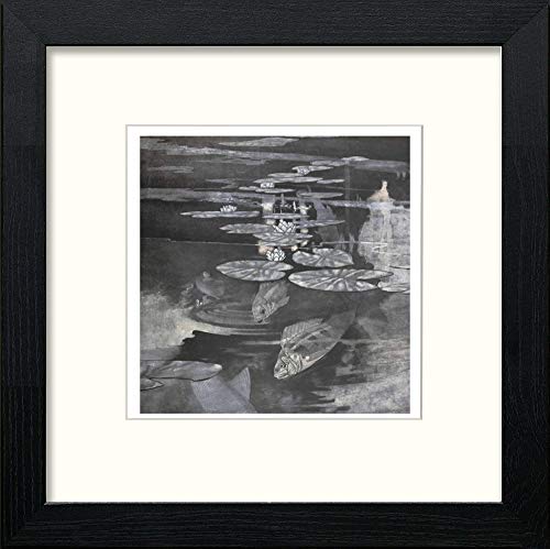 lumartos Vintage Poster The Sensitive Plant (11) – Black Wood Frame Wall Art – Framed Wall Art Print by Lumartos Premium Home Décor