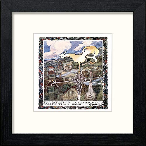 lumartos Vintage Poster The Story Of Weathercock (1) – Black Wood Frame Wall – Framed Wall Art Print by Lumartos Premium Home Décor