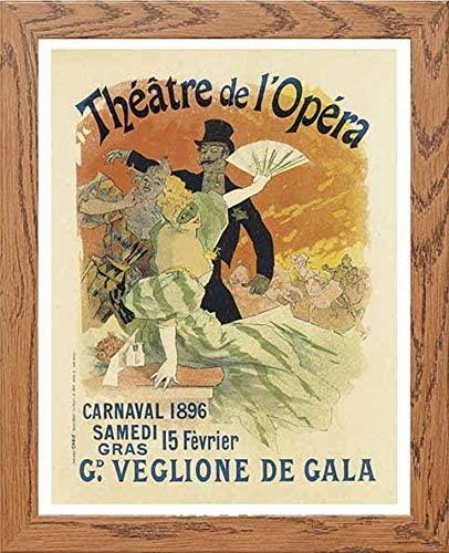 lumartos Vintage Poster Theatre De L'opera Jules Cheret – Framed Wall Art Print by Lumartos Premium Home Décor