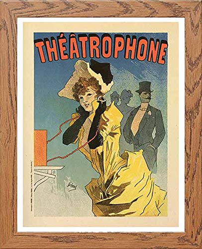 lumartos Vintage Poster Throphone – Framed Wall Art Print by Lumartos Premium Home Décor