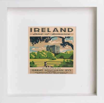 lumartos Vintage Poster Tr 70 Ireland Land Romance Vintage Travel Posters – – Framed Wall Art Print by Lumartos Premium Home Décor