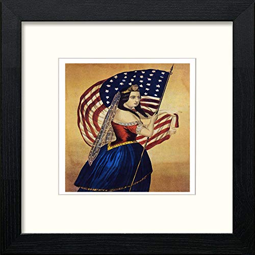 lumartos Vintage Poster United States – Black Wood Frame Wall Art – Framed Wall Art Print by Lumartos Premium Home Décor