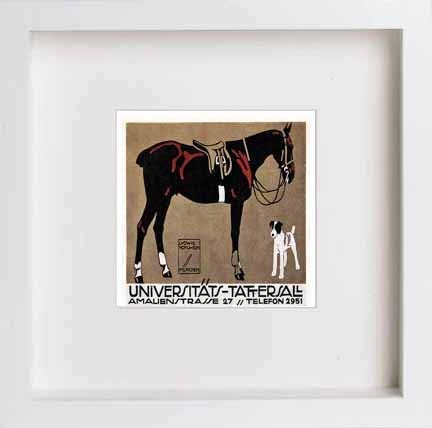 lumartos Vintage Poster Universitts Tattersall – White Frame Wall Art – Framed Wall Art Print by Lumartos Premium Home Décor