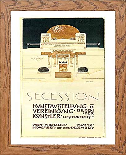 lumartos Vintage Poster Vienna Secession Exhibition – Framed Wall Art Print by Lumartos Premium Home Décor
