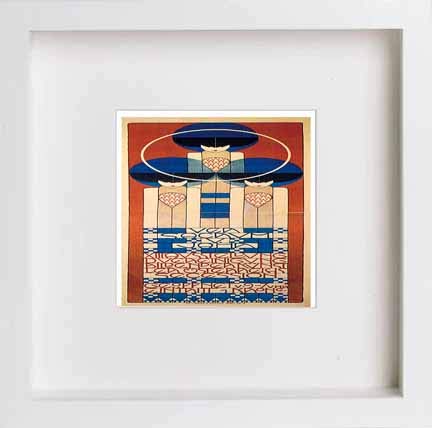 lumartos Vintage Poster Vienna Secession Thirteenth Exhibition – White Frame – Framed Wall Art Print by Lumartos Premium Home Décor