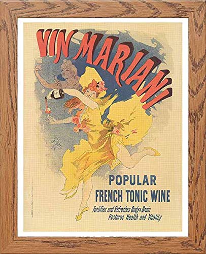 lumartos Vintage Poster Vin Mariani – Framed Wall Art Print by Lumartos Premium Home Décor