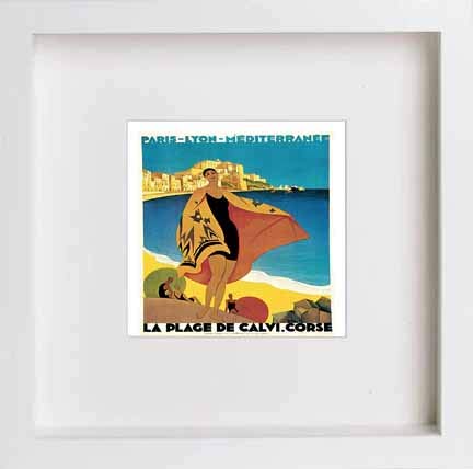 lumartos Vintage Poster Vintage Italian Travel – White Frame Wall Art – Framed Wall Art Print by Lumartos Premium Home Décor