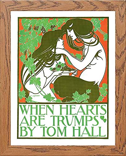 lumartos Vintage Poster When Hearts Are Trumps – Framed Wall Art Print by Lumartos Premium Home Décor