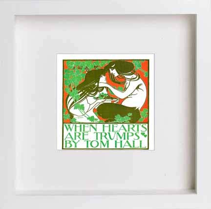 lumartos Vintage Poster When Hearts Are Trumps – White Frame Wall Art – Framed Wall Art Print by Lumartos Premium Home Décor