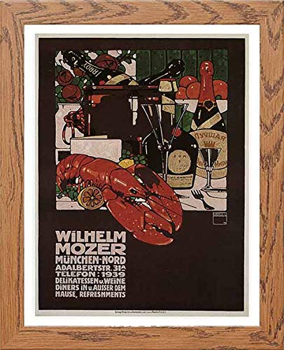 lumartos Vintage Poster Wilhelm Mozer Advertising – Framed Wall Art Print by Lumartos Premium Home Décor
