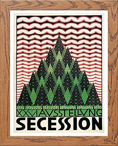 lumartos Vintage Poster Xxv Ausstellung Secession – Framed Wall Art Print by Lumartos Premium Home Décor