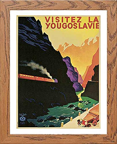 lumartos Vintage Poster Yugoslavia Vintage Travel – Framed Wall Art Print by Lumartos Premium Home Décor