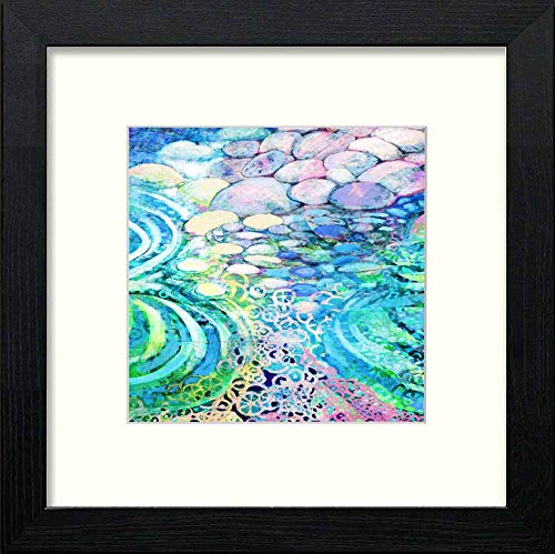 lumartos Vintage Ripple – Black Wood Frame Wall Art – Framed Wall Art Print by Lumartos Premium Home Décor