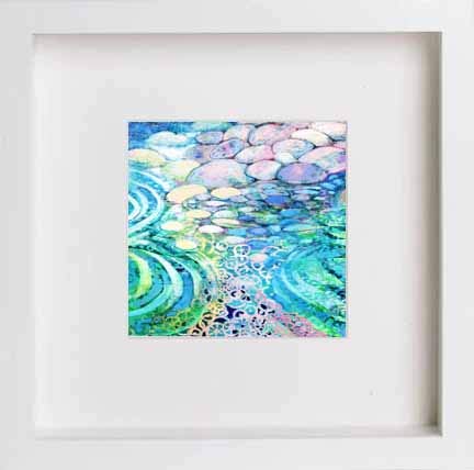 lumartos Vintage Ripple – White Frame Wall Art – Framed Wall Art Print by Lumartos Premium Home Décor