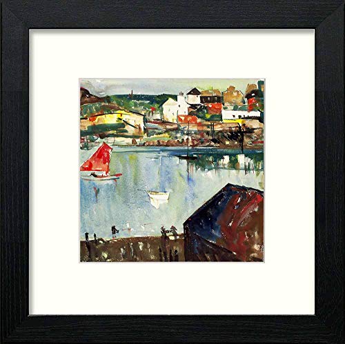 lumartos Vintage Roscoff – Black Wood Frame Wall Art – Framed Wall Art Print by Lumartos Premium Home Décor