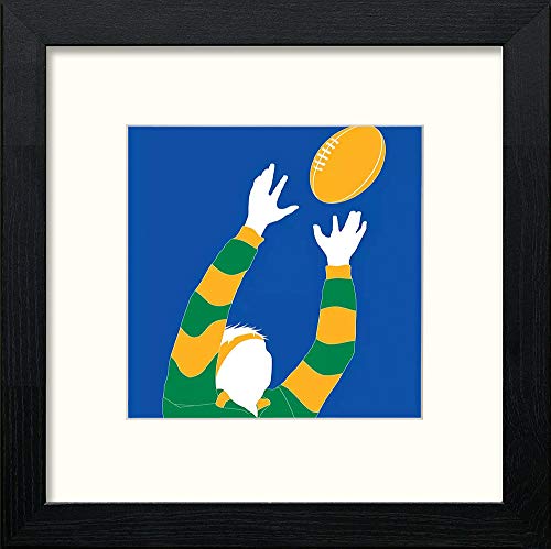 lumartos Vintage Rugby World Cup 2015 Poster – Black Wood Frame Wall Art – Framed Wall Art Print by Lumartos Premium Home Décor