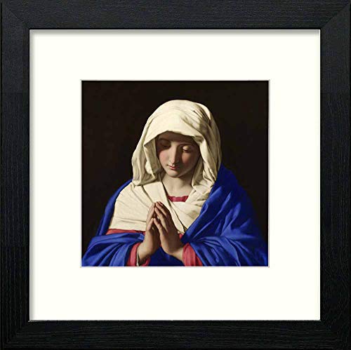 lumartos Vintage Sassoferrato – Black Wood Frame Wall Art – Framed Wall Art Print by Lumartos Premium Home Décor