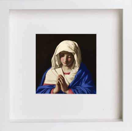 lumartos Vintage Sassoferrato – White Frame Wall Art – Framed Wall Art Print by Lumartos Premium Home Décor