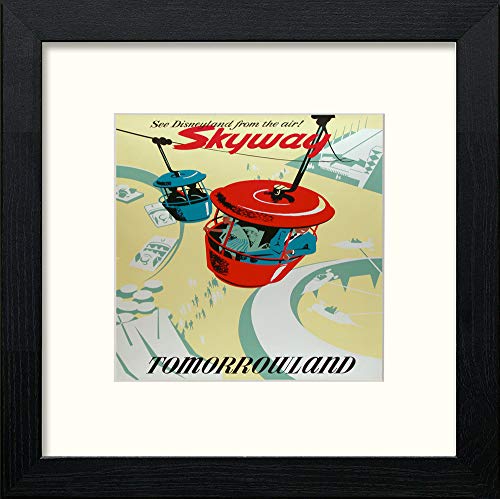 lumartos Vintage Skyway Poster – Black Wood Frame Wall Art – Framed Wall Art Print by Lumartos Premium Home Décor