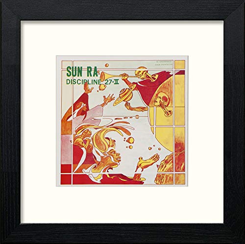lumartos Vintage Sun Ra Poster – Black Wood Frame Wall Art – Framed Wall Art Print by Lumartos Premium Home Décor