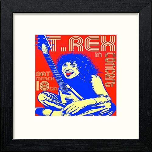 lumartos Vintage T Rex Poster – Black Wood Frame Wall Art – Framed Wall Art Print by Lumartos Premium Home Décor