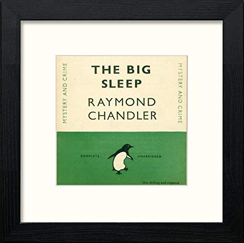 lumartos Vintage The Big Sleep – Black Wood Frame Wall Art – Framed Wall Art Print by Lumartos Premium Home Décor