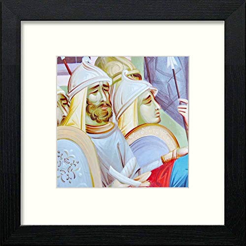 lumartos Vintage The Crusade – Black Wood Frame Wall Art – Framed Wall Art Print by Lumartos Premium Home Décor