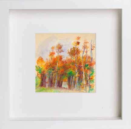 lumartos Vintage The Grove – White Frame Wall Art – Framed Wall Art Print by Lumartos Premium Home Décor