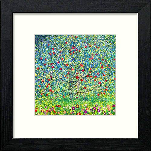 lumartos Vintage The Orchard – Black Wood Frame Wall Art – Framed Wall Art Print by Lumartos Premium Home Décor