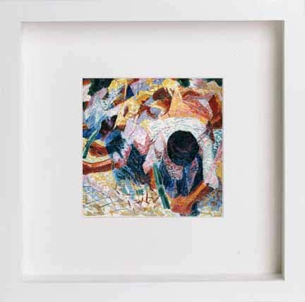 lumartos Vintage The Street Pavers – White Frame Wall Art – Framed Wall Art Print by Lumartos Premium Home Décor