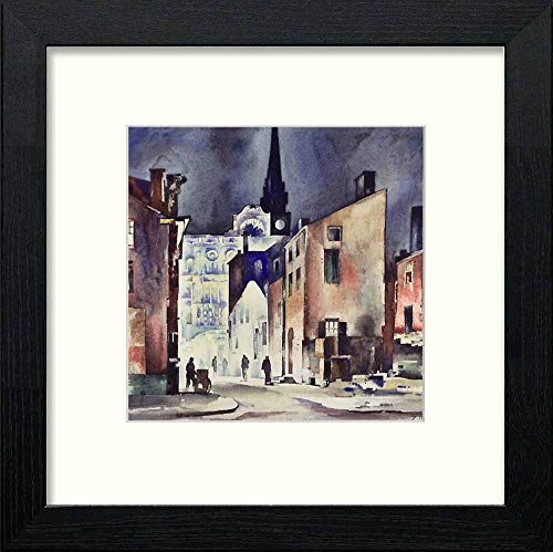 Lumartos Vintage The Town – Black Wood Frame Wall Art – Framed Wall Art Print By Lumartos Premium Home Décor