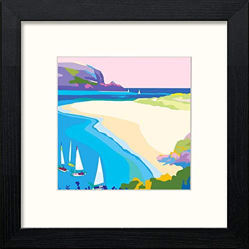 lumartos Vintage Travel Poster – Black Wood Frame Wall Art – Framed Wall Art Print by Lumartos Premium Home Décor