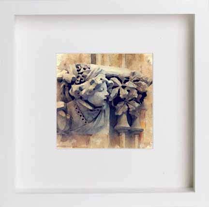 lumartos Vintage Venetian Study – White Frame Wall Art – Framed Wall Art Print by Lumartos Premium Home Décor