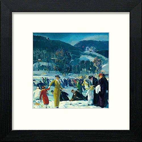 lumartos Vintage Winter – Black Wood Frame Wall Art – Framed Wall Art Print by Lumartos Premium Home Décor