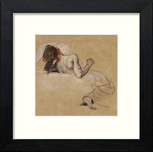 lumartos Vintage Woman Figure – Black Wood Frame Wall Art – Framed Wall Art Print by Lumartos Premium Home Décor
