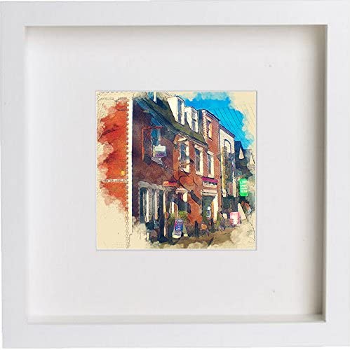 lumartos Wall Art Glasgow Ashton Lane 41 – White Frame Wall Art – Framed Wall Art Print by Lumartos Premium Home Décor