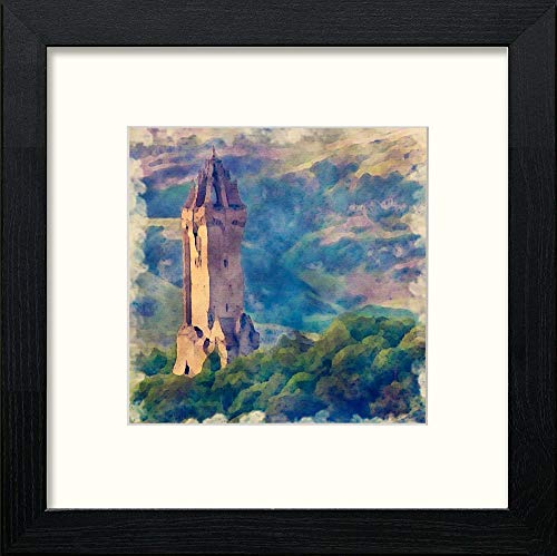 lumartos Wallace Monument – Black Wood Frame Wall Art – Framed Wall Art Print by Lumartos Premium Home Décor