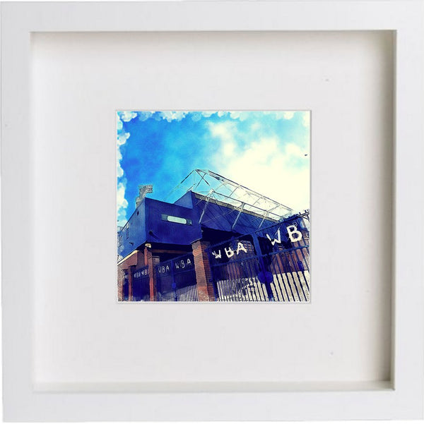 lumartos West Bromwich Albion Football Club The Hawthorns 0206 – White Fram – Framed Wall Art Print by Lumartos Premium Home Décor
