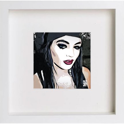 lumartos WWE Raw Saraya Jade Bevis 240 – White Frame Wall Art – Framed Wall Art Print by Lumartos Premium Home Décor