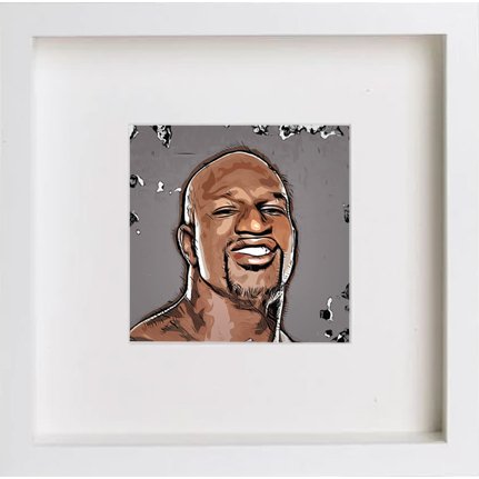 lumartos WWE Raw Thaddeus Bullard.jpg 241 – White Frame Wall Art – Framed Wall Art Print by Lumartos Premium Home Décor