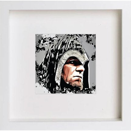 lumartos WWE Raw The Undertaker 242 – White Frame Wall Art – Framed Wall Art Print by Lumartos Premium Home Décor