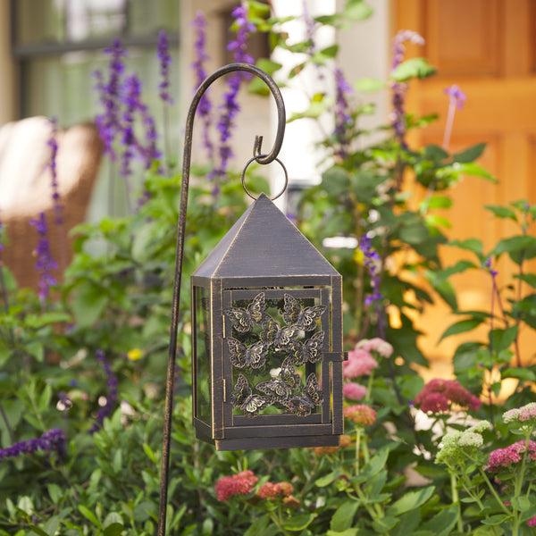 Luminara 11.5" Butterfly Lantern With 38" Shepherd's Hook (Lantern Only)