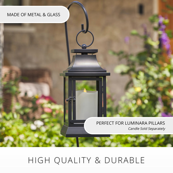 Luminara 12" Heritage Lantern With 38" Shepherd's Hook (Lantern Only)