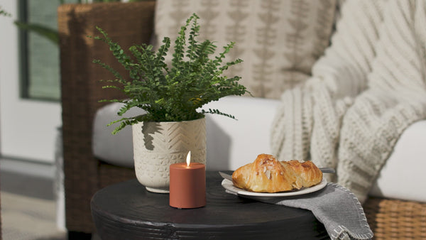 Luminara Baked Clay Outdoor Flameless Candle Votive