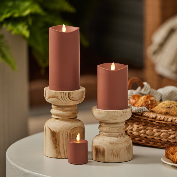 Luminara Baked Clay Outdoor Flameless Candle Votive